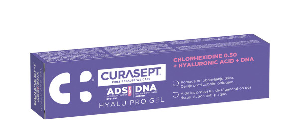 Żel CURASEPT ADS DNA 350 z chlorheksydyną 0,50%, kwasem hialuronowym i DNA